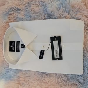 Men's Stafford Size 17 34/35 White Dress Shirt